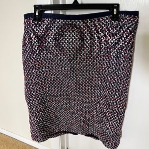 Red White and Blue Tweed Skirt
